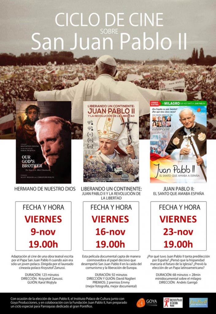 Colabora con la capilla regalando esta Navidad los DVDs de S. Juan Pablo II